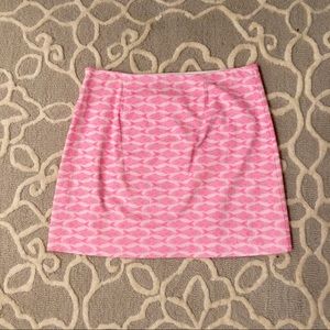 Vineyard Vines | Bright Pink Fish Patterned Skirt